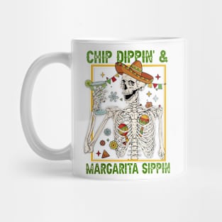 Chip Dippin' And Margarita Sippin' Funny Cinco de Mayo Men Mug